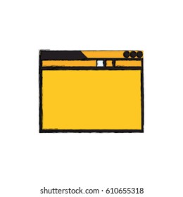 Internet website page icon vector illustration graphic design