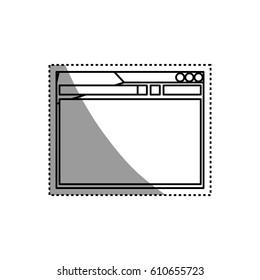 Internet website page icon vector illustration graphic design