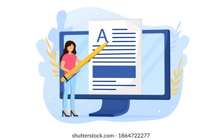 Internet website promotion, SEO strategy. Audience increase, business solutions. Content plan, copywriting, boost in traffic metaphor. Abstract concept. Cartoon flat vector illustration