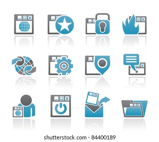 Internet, website and  Security Icons - vector icon set