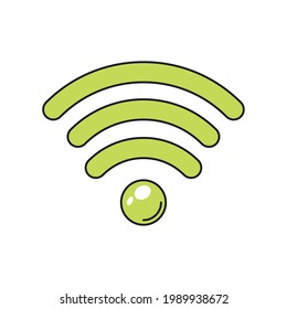 icono aislado de conexión wifi a Internet