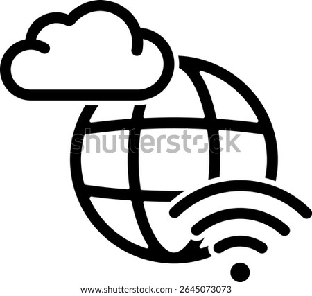 internet wifi network web browser website cloud globe 10751