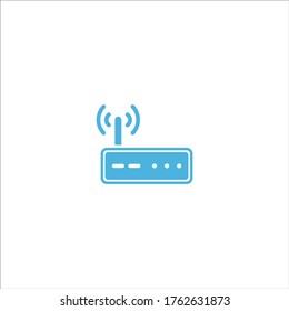 icono de enrutador wifi de internet diseño de logotipo vectorial plano símbolo de diseño de la ilustración gráfico simple