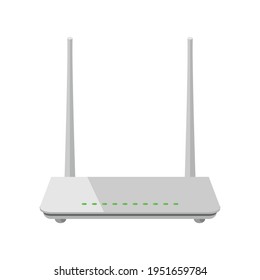 Internet Wifi Router Vector Illustration Communication Access Network Wireless Modem Device Graphic