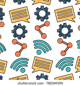 internet wifi share chat setting pattern