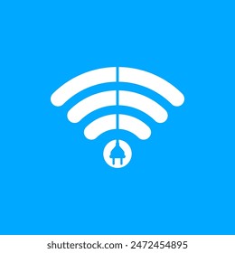 internet wifi signal logo design vector