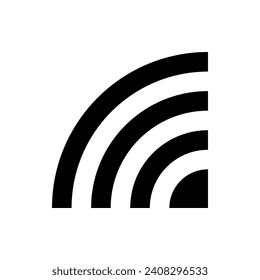 Signo negro vector Internet Wifi