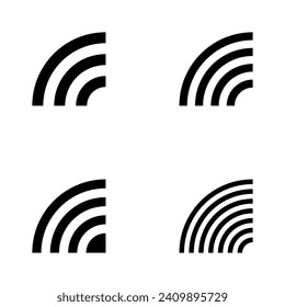 Internet Wifi, Vektorschwarz