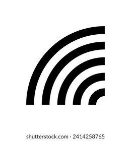 Internet Wifi vector black sign