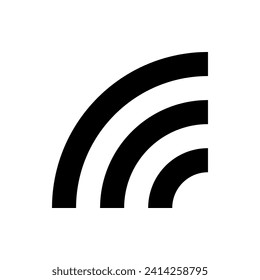 Internet Wifi vector black sign