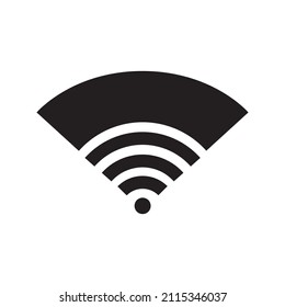 internet wireless with fan logo design, vector graphic symbol icon illustration