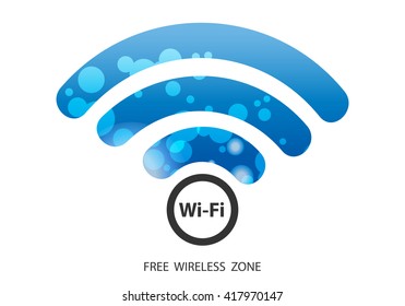 Internet wireless technology. Wireless Icon. wifi symbol. vector illustration.