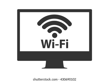 Internet wireless technology. Wireless Icon. wifi symbol. vector illustration.