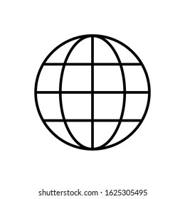Internet world icons are isolated on a white background. EPS 10