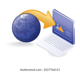 Internet world information in computers