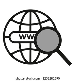 Internet world sign