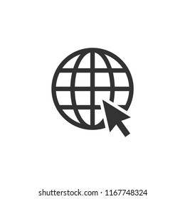 Internet world vector