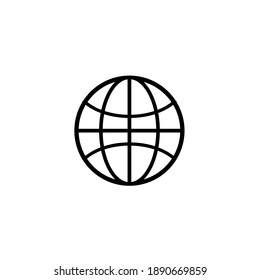 Internet world vector icon www