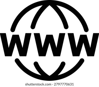 Internet world wide web globe