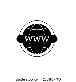 Internet. www icon. Vector illustration