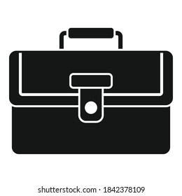 Icono de caso de pasantía. Ilustración simple del icono del vector del caso de prácticas para el diseño web aislado en fondo blanco