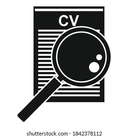Internship cv paper icon. Simple illustration of internship cv paper vector icon for web design isolated on white background