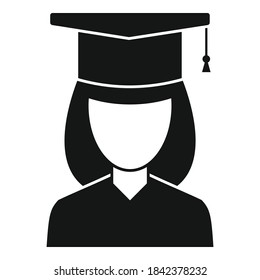 Internship graduated icon. Simple illustration of internship graduated vector icon for web design isolated on white background