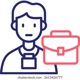 Internship Icon Color Vector Illustration