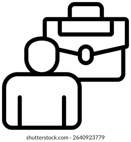 Internship Icon Element for Design