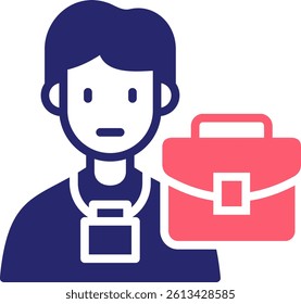 Internship Icon Fill Vector Illustration