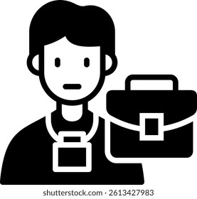 Internship Icon Glyph Vector Illustration
