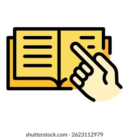 Internship icon. Outline internship vector icon color flat isolated
