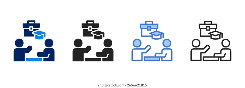 Ícone de estágio Definir coleção de estilos diferentes