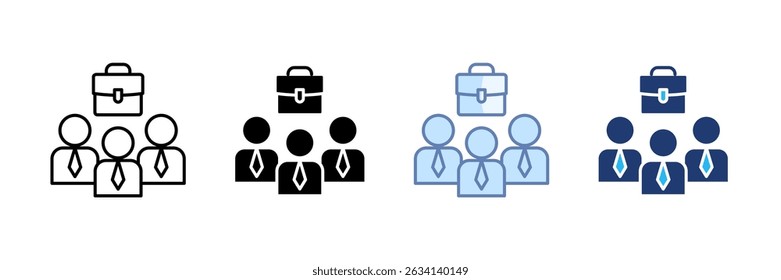 Internship Icon Set Multiple Style Collection