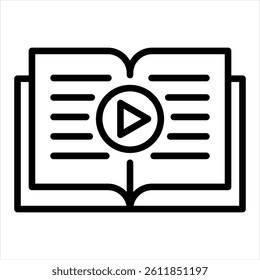 Internship Line Icon Vector Illustration