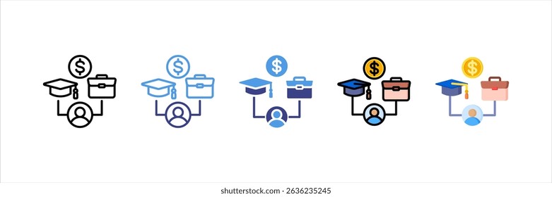 Internship Multi Style Icon Set