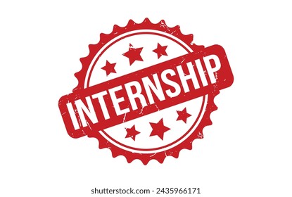 Internship rubber grunge stamp seal vector