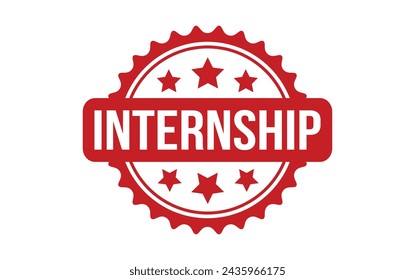 Internship rubber grunge stamp seal vector