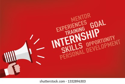 Internship And Skills Concept
