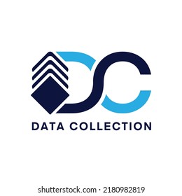 Interntet And Computer Data Collection Logo Vector Illustration