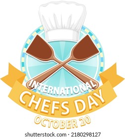 Ilustración de patrón de banner del día del chef internacional