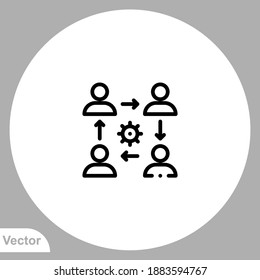 Interpersonal icon sign vector,Symbol, logo illustration for web and mobile