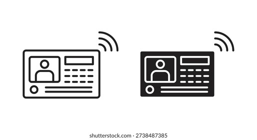 Interphone icon in line design. editable stroke icons pack
