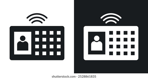 Ícones do interfone. vetor de estilo sólido