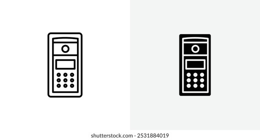 Interphone vecor icon set. Stock vector illustrator. EPS 10