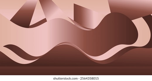 The interplay of light and shadow enhances the three-dimensionality of the shapes, making them appear to overlap and interact in a complex spatial arrangement.