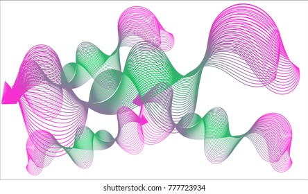 Interpolation art abstract illustration vector for wallpaper background design pattern