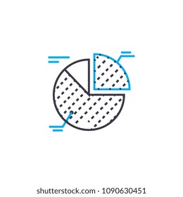 Interpretation of elements vector thin line stroke icon. Interpretation of elements outline illustration, linear sign, symbol concept.