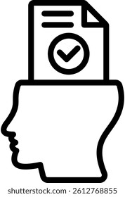 Interpretation Icon Outline Vector Illustration