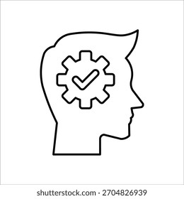 interpretation icons. simple line vector